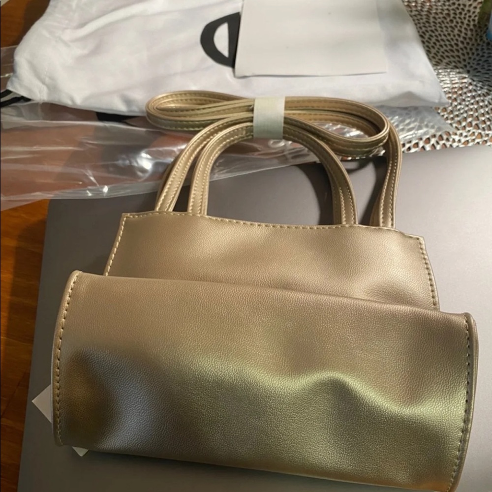 Telfar brand new in box with dust bag gold small